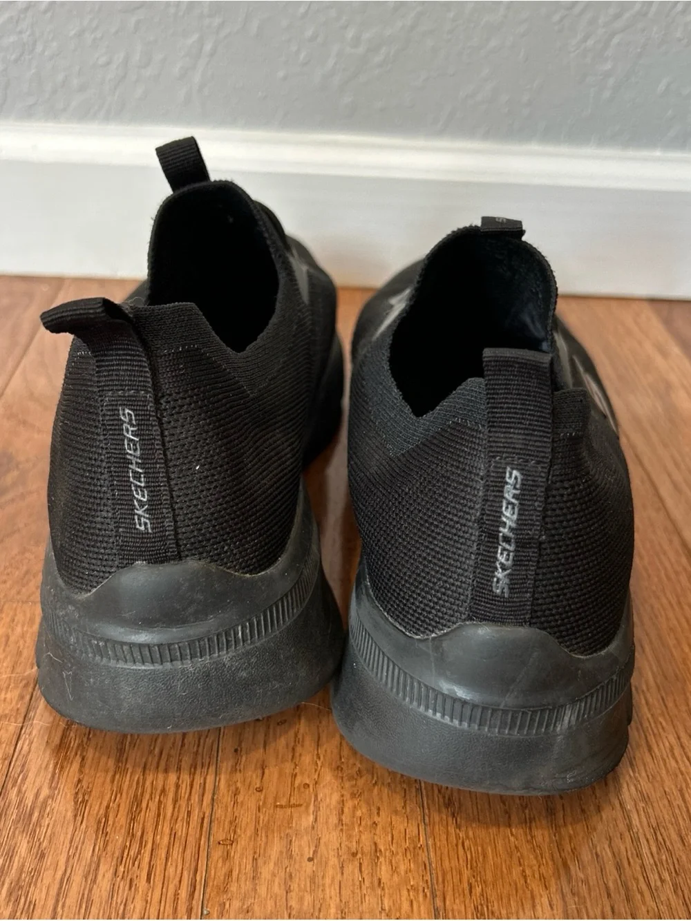 Skechers Stretch Fit Running Walking Shoes Slip On Sneakers Men’s Size 11 Black